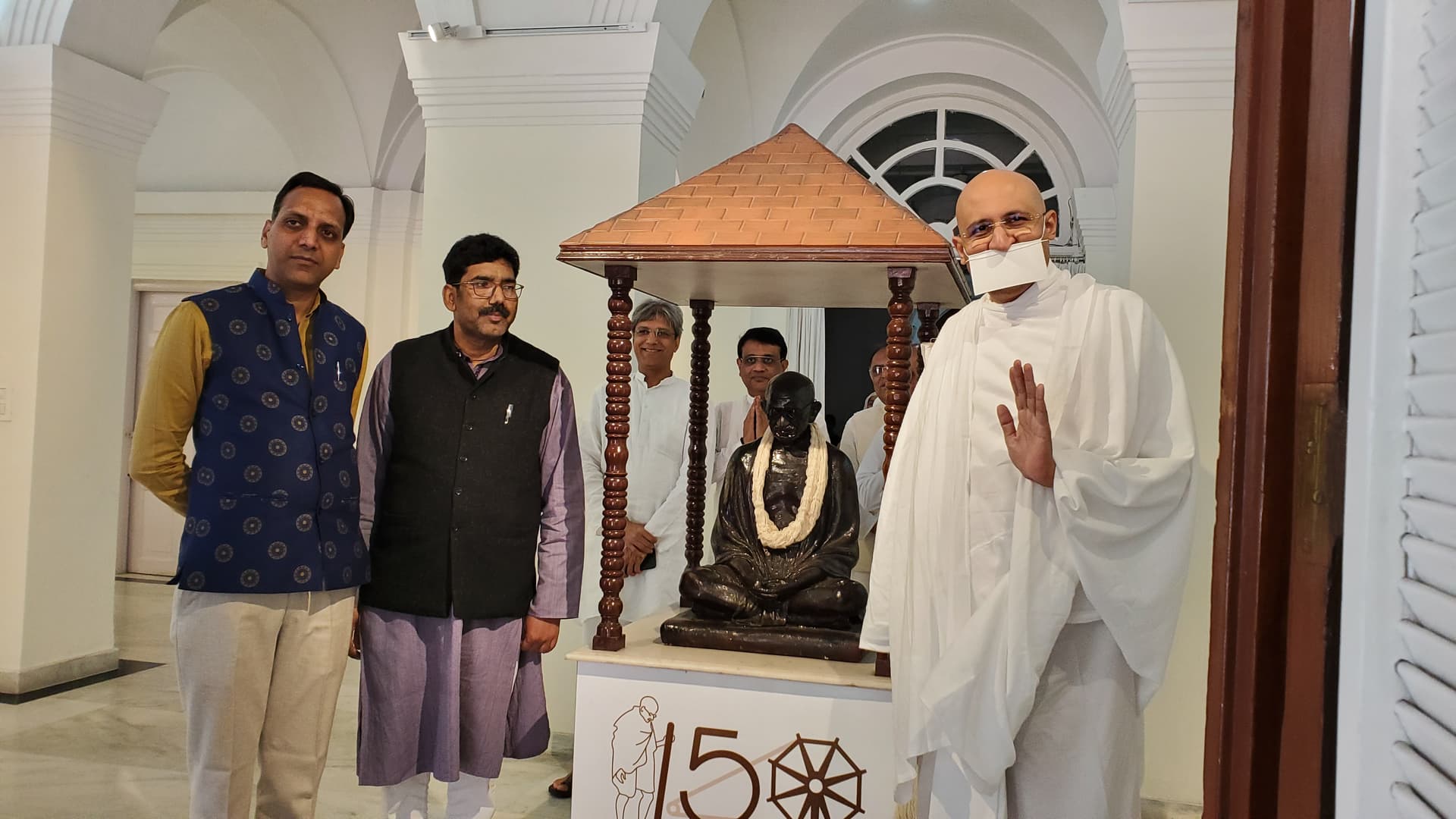 Gandhi & Bicharji Swami Painting